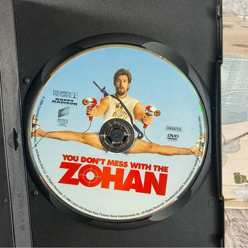 You Don't Mess With the Zohan Adam Sandler Sony Pictures DVD Comedy Unrated